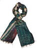 Silk Patch Burgundy Scarf tolani
