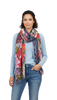 Square Floral Scarf