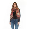 Jacquard Crimson Scarf tolani