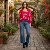 Silk Janessa Magenta Top