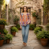 Silk Janessa Peach Top