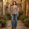 Silk Janessa Sangria Top