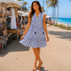 Hailey Navy Eyelet Dress