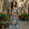 Silk Sanaya Cerulean Tunic Dress