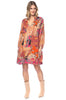 colorful boho fall/winter dress 