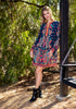 Edelyn Embroidered Indigo Dress