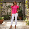Aida Magenta Top