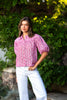 Mitch Pink Embriodered Top