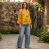 Silk Farah Buttercup Top