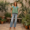 Olene Seagreen Top