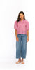 Mitch Pink Embriodered Top