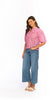 Mitch Pink Embriodered Top