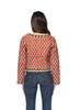 Jemma Scarlet Quilted Jacket with Tie