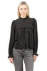 Shimmer gold and black top