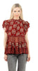 Amir Burgundy Top