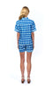 Aqua Shawl Collar Pajama Set