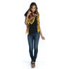 Geo Orange Scarf tolani