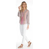 Silk Iris Ikat Top tolani