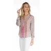 Silk Iris Ikat Top tolani