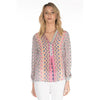 Silk Iris Ikat Top tolani